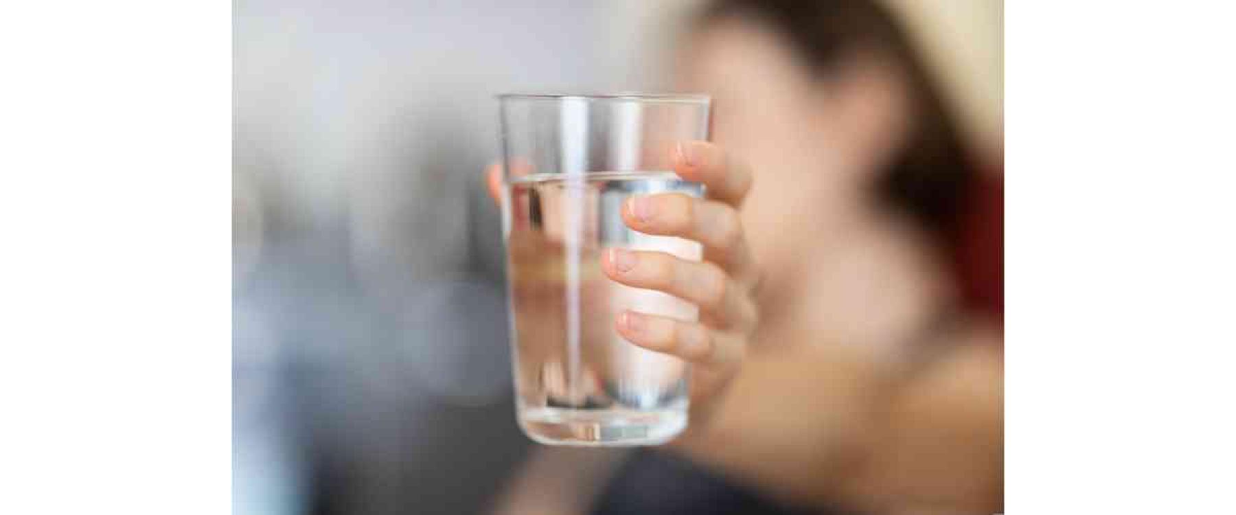 Verre d'eau offert
