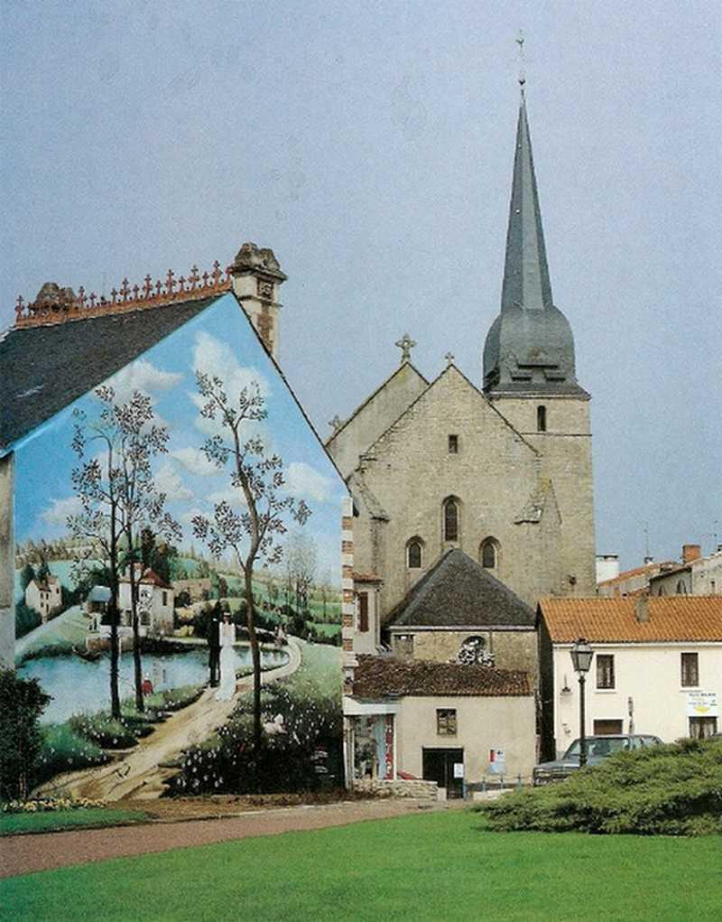 Peinture murale Raphael Toussaint